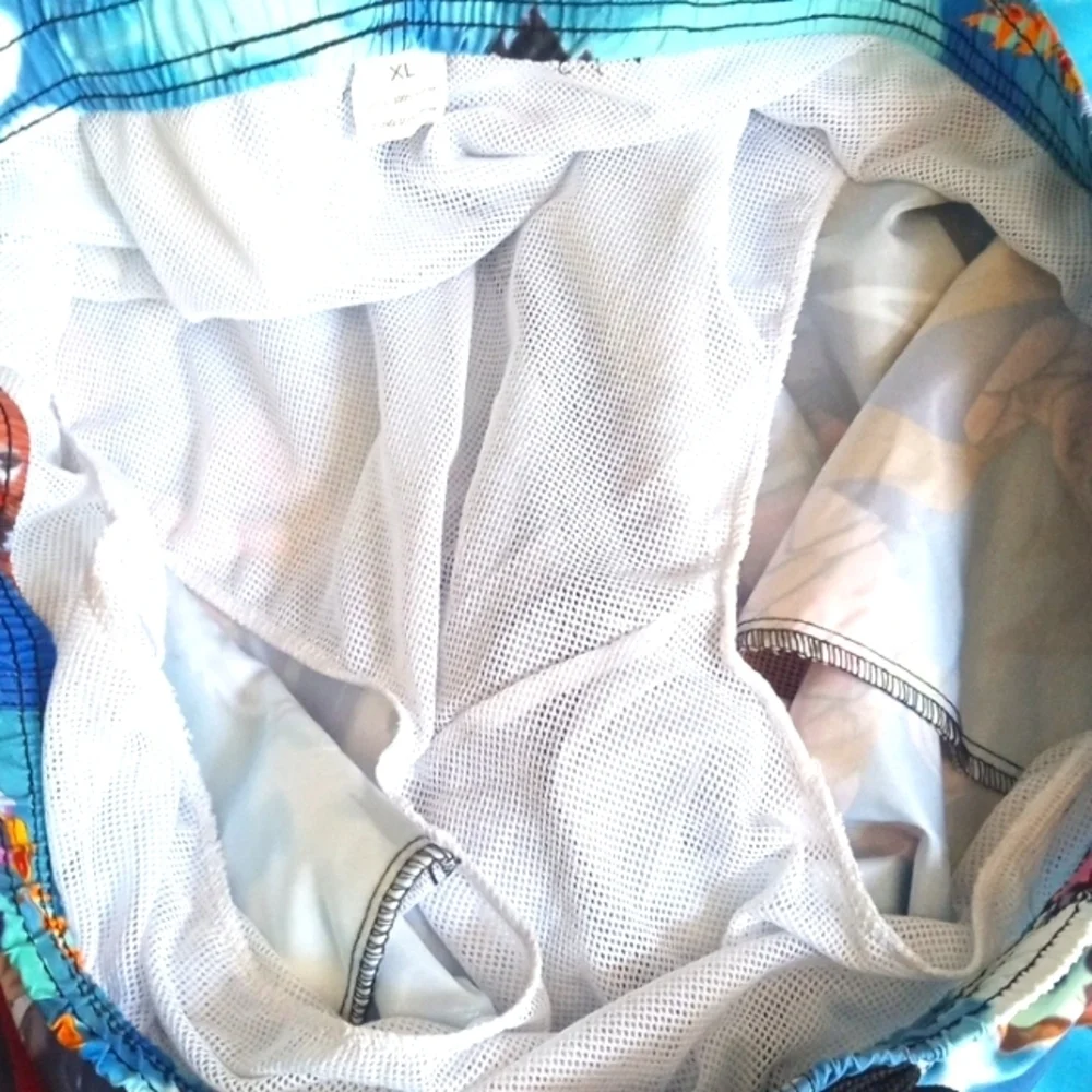 DRAGON BALL Z DRAWSTRING TWO POCKETS MESH LINED SWIM TRUNKS SIZE XL NWOT - Picture 7 of 8